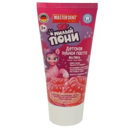 МИЛЫЙ ПОНИ Детская зубная паста малина гелевая, 65г MASTER DENT 087052-P 373354 1/24