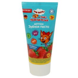 ТРИ КОТА Зубная паста для детей 65 г клубника MASTER DENT 87053-TC2 373359 1/24