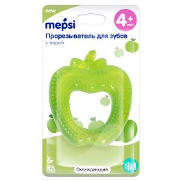 MEPSI Прорезыватель с водой охлаждающий 4+ мес. (яблоко) (0362) (Россия)