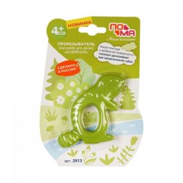 ПОМА Прорезыватель (массажер для десен) «Бобрёнок» (термоэластопласт), 1 шт., 4+ 2913
