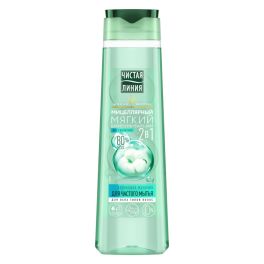ЧИСТАЯ ЛИНИЯ Шампунь 400мл 2в1 миц. д/частого мытья Хлопковое молочко, д/всех тип.волос