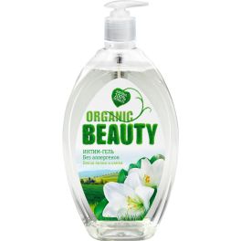 Гель д/интим. гигиены Organic Beauty 500мл Белая лилия и Олива 1/8