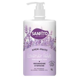Sanfito крем-мыло Sensitive 1000мл Лавандовые поля 1/8 24853