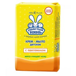 УШАСТЫЙ НЯНЬ Мыло-крем с пантенолом 90г. (НК) 1/6/72
