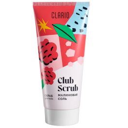 CLARIO Скраб солевой для тела «Малиновая соль», 180 мл 2141115
