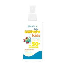 Солнцезащ. молочко дет. KRASSA Limpopo Kids 150мл спрей, водост. с Пантенолом, без отдушек SPF 50+ 1