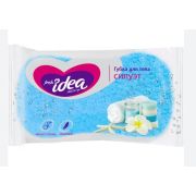 Fresh idea губка для тела СИЛУЭТ (КРУПНОПОРИСТЫЙ поролон, форма «восьмерка», 140*90*50), 1шт С000629