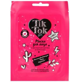 Тканевая маска для лица восстанавливающая перед свиданием TIK TOK GIRL уп-10шт в кор.40уп MAS83128TT