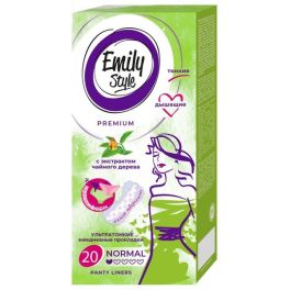 Emily STYLE MULTIFORM DEO прокладки ежедневные, 20 шт , ультратонкие, ароматизировааные., чайное дер