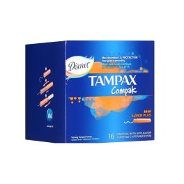 TAMPAX Compak Тампоны женские гигиенические с аппликатором Regular Duo 16шт ПрепакКороб