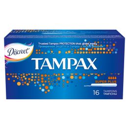 TAMPAX Compak Женские гигиенические тампоны с аппликатором Super Plus Duo 16шт ПрепакКороб