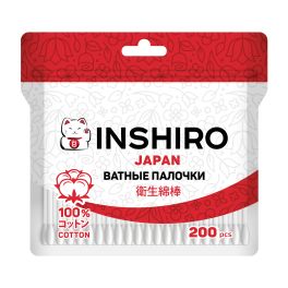 INSHIRO Ватные палочки 200 шт. (пакет)  1/120 VP525