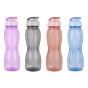 KK Бутылочка для воды и др напитков 550 мл ТЗ WOWBOTTLES, в ассорти/12шт КК0471