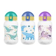 KK Бутылочка для кормления 270 мл с трубочкой, ТЗ МР, ЗВЕЗДНОЕ НЕБО, в ассорти/6 шт КК1298