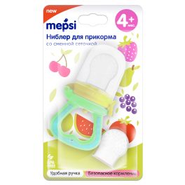 MEPSI Ниблер для прикорма 4+ мес, желто-зеленый (0353)