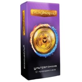 Презервативы «ГЛАДИАТОР» Ультратонкие №12 4627126381736