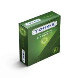 Презервативы с точками TOREX №3