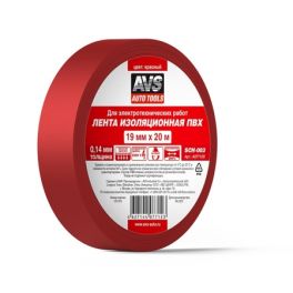 AVS Лента изоляционная ПВХ SCH-003 19 mm x 20 m (красная) 1/10/250