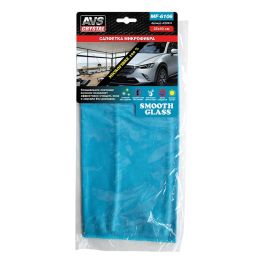 AVS Салфетка микрофибра особого плетения для стекол и зеркал MF-6106 (35х40см)  1/10/200