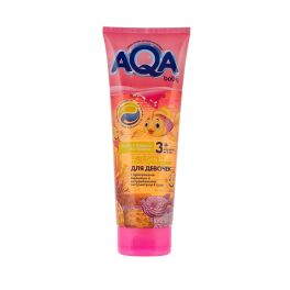 AQA baby KIDS Шампунь и гель для душа для девочек с протеинами пшеницы 250 мл. 2011402 1/7