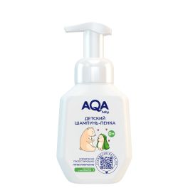 AQA baby Пенка для купания и шампунь с маслами для сухой и чувствительной кожи малыша, 250 мл 201110