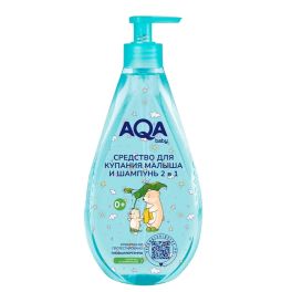 AQA baby Средство для купания малыша и шампунь 2 в 1, 500 мл 2011106 1\6