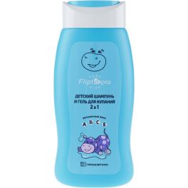Fliptopia baby Детский шампунь и гель для купания 2в1 0+ 250 мл 02051401/Н 1\6