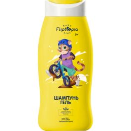 Fliptopia baby Детский шампунь-гель 2в1 «Фруктовый бабл гам» 5+ 250 мл 02051402 1\6