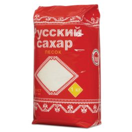 Сахар-песок Русский сахар, 1кг, полиэтиленовый пакет