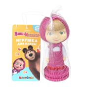 Игрушка пластизоль для ванны Маша и Медведь в сетке КАПИТОШКА в кор.200шт YF-165R-166R-167R-PVC-LK