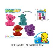 Пищалка животные 4 шт/пакет 149636  BB0013