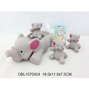 Пищалка слон со слонятами 4 шт/сетка 151896  338