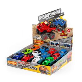 ПОЛЕСЬЕ «Монстр ВНЕДОРОЖНИК», автомобиль инерционный (дисплей) 79466
