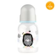 LUBBY Бутылочка для кормления с соск. мол., от 0 мес., 125 мл., PP, сил.  1\12
