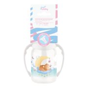 LUBBY Бутылочка для кормления с соск. мол. и руч., от 0 мес, 125 мл, PP, сил.  1\12