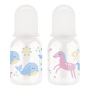 LUBBY Бутылочка для кормления just lubby с соск. мол., от 0 мес., 125 мл, микс, PP, сил.  1\12