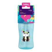 LUBBY Поильник с трубочкой, от 9 мес, 320 мл, PP, сил.  1\12