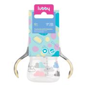 LUBBY Поильник-непроливайка, с мягк. нос., от 4 мес, 150 мл, PP, сил.  1\12