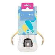 LUBBY Поильник-непроливайка, с мягк. нос., от 6 мес, 250 мл, PP, сил.  1\10