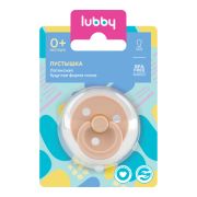 LUBBY Соска-пустышка, микс, круг. сосок, от 0 мес., лат.  1\12
