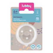 LUBBY Пустышка, круг. сосок, от 6 мес., лат.  1\12