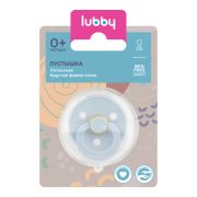 LUBBY Соска-пустышка, круг. сосок, от 0 мес., лат.  1\12