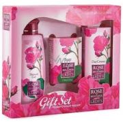 Rose of Bulgaria Подарочный набор (Гель д/душа 100мл, Дневной крем д/лица 30мл, Нат. косм. мыло)