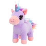 Игрушка мягконабивная Единорог фиолетовый, 20 см, в/п 20*14*9,5 см  RL24180-20