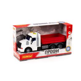 ПОЛЕСЬЕ «Профи», автомобиль бортовой инерционный (со светом и звуком) (красный) (в коробке) 91673