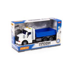 ПОЛЕСЬЕ «Профи», автомобиль бортовой инерционный (со светом и звуком) (синий) (в коробке) 91680