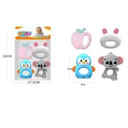 Набор погремушек (4 шт.) размер шт.: 9*8 см, на блистере 26*17,5*6 см