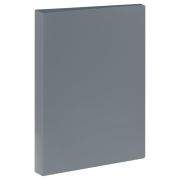 Папка на 4 кольцах СТАММ А4, 40мм, 500мкм, пластик, серая ММ-30657
