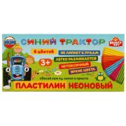 Пластилин восковой СИНИЙ ТРАКТОР 6 цв (90 г) MultiArt в кор.30шт MODCLAY-VOSK-6-90G-BT