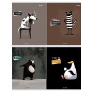 Тетрадь КЛЕТКА 96л. ЗАБАВНЫЕ ФРАЗЫ (Т96-4892) (твин-лак, цвет.мелов.обл.)